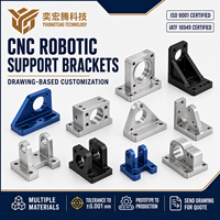 Supports personnalisés en aluminium, cuivre et laiton usinés CNC pour la production de prototypes robotiques – Service d'usinage CNC de l'aluminium