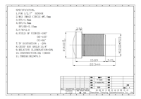 Objectif d'appareil photo grand angle 1,8 mm F2.0 180 degrés M12 pour caméra de sécurité, sonnette de porte intelligente