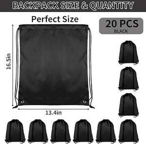 Mochilas con Cordón Personalizadas Impermeables de Fábrica, Bolsa Deportiva de Gimnasio, Bolsa de Almacenamiento con Cordón para Baloncesto con Logotipo Personalizado - Product Image 2