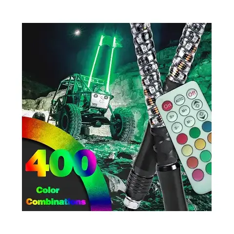 Afstandsbediening Rgb 360 Graden Rgb Auto Off Road Led Antenas Voor Utv Off-Road Voertuig Atv Rzr