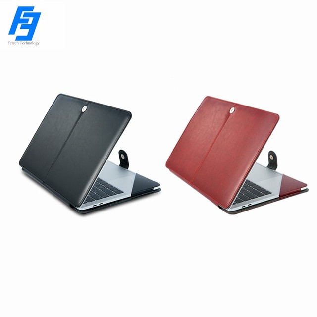 PU Leather Laptop Case Waterproof Notebook Sleeve Protective Tablet Case for Macbook Air Pro Logo Printing