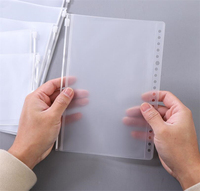 Enveloppes en plastique à fermeture éclair, format A4 B5, mat, auto-scellantes, pochettes givrées, vente en gros