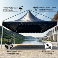 Tentes d'extérieur pliables imperméables et durables Sunshine Summer pour événements, expositions, gazebo 3*3 4*4 6*6