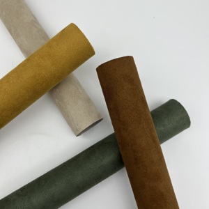 Aloba microfibra gamuza poliéster con ribete de cuero genuino PVC textiles para el hogar <span class=keywords><strong>tela</strong></span> para muebles sofá entrenador asiento de coche - Product Image 5