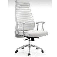 Chaise de bureau ergonomique pour direction Chaise de bureau moderne à dossier haut et pivotante en cuir Chaise de conférence Mobilier de bureau