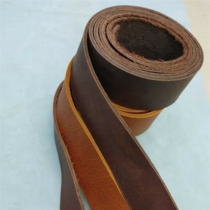 Sangle en cuir noir véritable, souple et résistante, en cuir plat, idéale pour la <span class=keywords><strong>réparation</strong></span> et le bricolage du cuir, rouleau de cuir - Product Image 1