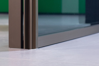 Sistema de Puertas Corredizas Sincronizadas de Acero Inoxidable OPK con Rodillos Extremadamente Delgados, Sistema de Herrajes para Puertas Corredizas