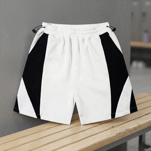 <b>Men</b> Contrast Binding Color Blocking Swim <b>Trunk</b> Drawstring Shorts Regular Fit Breathable Woven Spandex Polyester - Product Image 2
