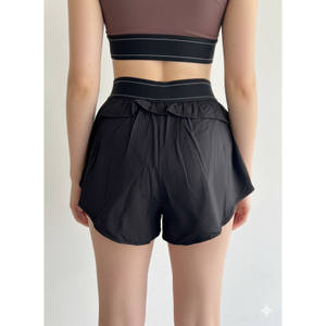 Short de course Airlift pour femme, taille haute élastique, séchage rapide, noir, taille M - Product Image 2