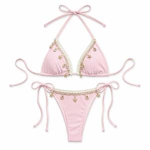 Bas de bikini côtelé pour femme, maillot de bain tendance pour les vacances à la plage - Product Image 1