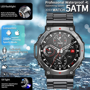 Reloj Inteligente KT80 AMOLED Deportivo con Correa de Acero Inoxidable, Monitor de Actividad Física, Recordatorio de Llamadas para Android Unisex - Product Image 4