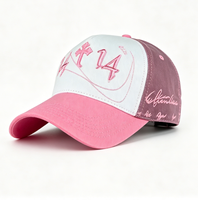 En Stock, Envío Rápido, Gorras Deportivas Vintage de Sarga Oxford con Letras Personalizadas, Gorras de 5 Paneles de Gamuza en Caja