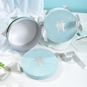 Sang trọng xi lanh kẹo Nước hoa Bao bì hộp tròn hình dạng nhung Hộp Quà Tặng ủng hộ đám cưới hộp cho khách với Ribbon trang trí - Product Image 3