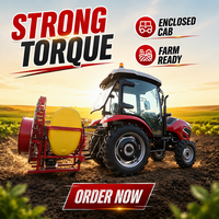 Tracteur multifonction OEM 804 pour l'agriculture, 80 CV, 4x4, transmission par engrenages, haute productivité, Shandong Agriculture