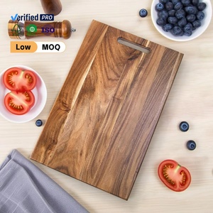 Tabla de Cortar de Madera Maciza Ecológica Natural, Grande, en Forma de Casa, Estilo Minimalista Decorativo, de Madera de Acacia - Product Image 1