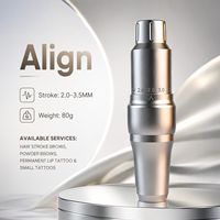 Kit de machine PMU TG003Align, stylo de microblading électrique, aiguille à cartouche universelle 2.0mm-3.3mm, moteur à coupelle creuse réglable