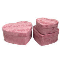 Boîte cadeau rose en forme de cœur avec couvercle pour la Saint-Valentin, emballage de faveurs de mariage, imprimé floral, logo personnalisé, fournisseur en gros