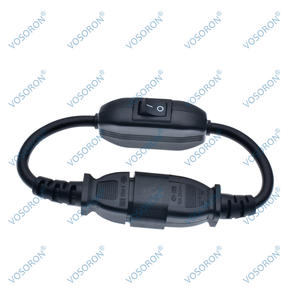 Dây cáp điện IEC 320 C14 để C13 PDU up điện mở rộng cáp với on off chuyển đổi 10A - Product Image 3