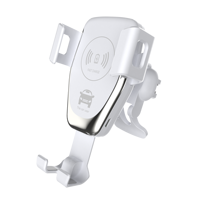 Support de chargeur de téléphone sans fil intelligent à charge rapide pour voiture avec fixation automatique pour grille d'aération et tableau de bord