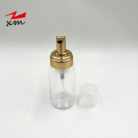 150ml 200ml tête d'or cosmétique emballage en plastique nettoyant Mousse savon visage en plastique mousse pompe bouteille conteneur