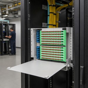 Panel de Conexiones de Fibra Óptica de 48 Puertos, Caja ODF, Gabinete de Distribución de Red para Gestión de Fibra Óptica en Telecomunicaciones - Product Image 3