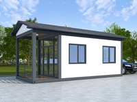 Casa Contenedor Plegable Tipo X de 20 Pies ST, Ensamblaje Rápido, Panel Sándwich Aislado, Diseño Moderno Transpirable para Uso Hotelero