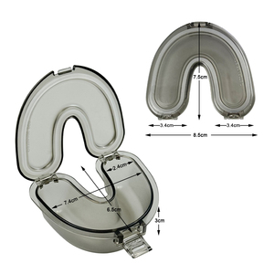 Estuche para Guardar Dentaduras Postizas en Forma de U, Contenedor Protector Dental para Retenedores Ortodónticos, Cuidado Bucal - Product Image 2