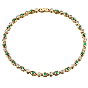Collana da Donna Trendy con Catena a Maglie in Acciaio Inossidabile, Diamanti Taglio Brillante, Placcatura Artigianale in Oro/Argento/Oro Rosa Certificata - Product Image 3
