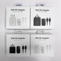Adaptador de Corriente Tipo-C PD de 25W |   Kit de Carga Súper Rápida, Salida de 5V/1A, Material de PC Anti-Incendios, Diseño Ecológico para Auriculares
