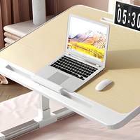Table de lit pliable pour ordinateur, support portable réglable en hauteur pour ordinateur portable avec tiroir pour la maison, le bureau et le gaming