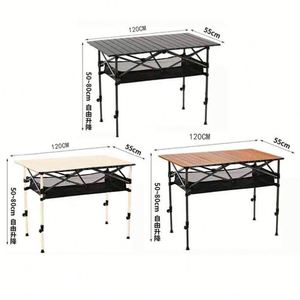 Mesa Plegable Moderna y Ligera para Exteriores, de Acero al Carbono, Portátil, Resistente y Ajustable para Campamento y Picnic - Product Image 1