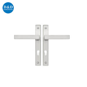 Poignée de <span class=keywords><strong>porte</strong></span> en aluminium à cadre étroit en acier inoxydable 304 316 avec <span class=keywords><strong>plaque</strong></span> Poignée de <span class=keywords><strong>porte</strong></span> à coin carré avec <span class=keywords><strong>plaque</strong></span> - Product Image 3
