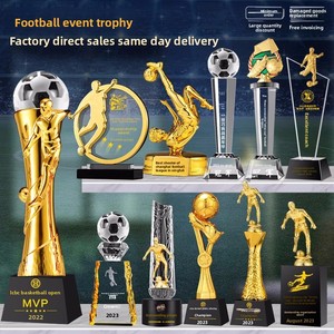 Trophée de football en cristal pour la Journée des sports scolaires, pour le meilleur buteur, le <span class=keywords><strong>gardien</strong></span> de but, la paire de gants de <span class=keywords><strong>gardien</strong></span> de but, emballage en boîte cadeau de Chine - Product Image 4