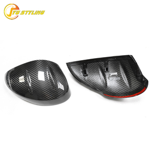Copertura Specchietto Retrovisore in Fibra di Carbonio Stile <span class=keywords><strong>Mugen</strong></span> per Honda Civic 11a Generazione con Foro per Indicatore di Direzione - Product Image 1