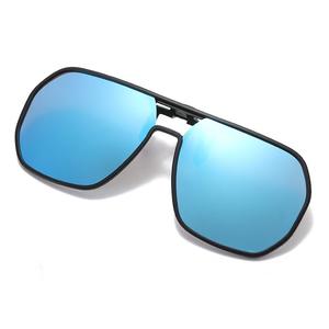 Nouvelles lunettes de soleil polarisées à clipser, monture noire, verres PC, protection UV400, type 3, unisexe, design léger - Product Image 4