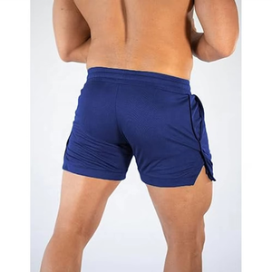 Shorts décontractés pour hommes, très demandés, en tissu mélange de coton, taille à cordon de serrage, coupe décontractée, détail poche latérale, couleurs et tailles personnalisées - Product Image 3