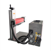Laser à fibre portable fendu faisant la machine gravant le métal et la découpe de feuilles minces