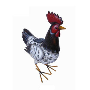 Dekorasi logam ayam jantan, ornamen dekorasi halaman ayam taman luar ruangan patung Gallo logam untuk halaman belakang - Product Image 6