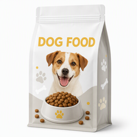 Emballage personnalisé réutilisable en plastique pour aliments pour animaux de compagnie 1kg 5kg 10kg, sachet Doypack en Mylar et feuille d'aluminium à huit soudures latérales pour croquettes pour chiens