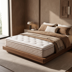 Affordable Custom King Size Flocking Mattress with High-Quality Polyester Fabric for Bedroom - Product Image 1