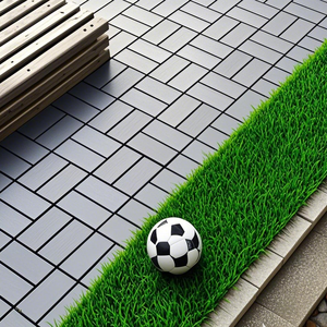 PPデッキタイル コンテンポラリーフローリング インターロッキング設置 水と湿気を防ぐ滑り止め加工 屋外フロア リビングルーム用 - Product Image 1