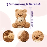 Peluche Lapin Mignon Super Doux en Polyester avec Rembourrage en Coton PP, Compagnon Idéal pour Anniversaire, Baby Shower et Soulagement du Stress