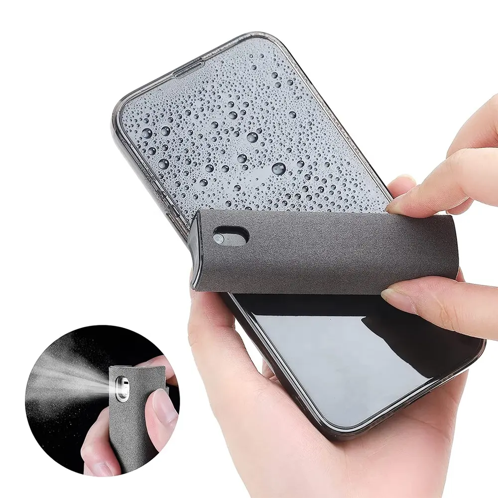 Nouveau produit 2023 nettoyeur de brume d'écran tactile de téléphone Portable nettoyeur d'écran LCD vaporisateur de téléphone microfibre nettoyeur d'écran en tissu