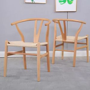 Sedia da Pranzo Portatile <span class=keywords><strong>in</strong></span> Legno Massello Naturale Stile Moderno con Schienale <span class=keywords><strong>in</strong></span> Corda per Casa, Ufficio, Matrimoni, Eventi, Banchetti, Hotel - Product Image 4