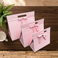 Boîtes cadeaux portables triangulaires avec poignée en ruban, boîtes à friandises pour les faveurs de mariage, les cadeaux d'anniversaire, les souvenirs pour les invités, sacs d'emballage