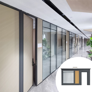 Sản xuất tại Trung Quốc hiện đại tự làm kính phân vùng tường cho văn phòng nhà cao tường trang trí đứng phân vùng - Product Image 1