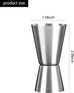Tùy chỉnh biểu tượng tia laser hai mặt thép không gỉ đo cup Bar Đảng bartender uống đo cup - Product Image 2