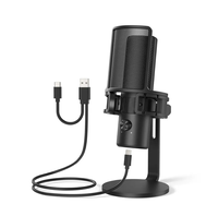 NOUVEAU Microphone USB à condensateur pour ordinateur Microphone de podcast pour l'enregistrement avec amortisseur de chocs