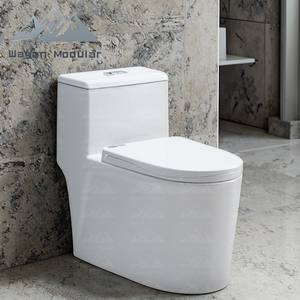 โถสุขภัณฑ์เซรามิกแบบชิ้นเดียว ยี่ห้อ Wayon ระบบไซฟอน ฉีดน้ำแบบเจ็ท สีขาว ได้รับการรับรองมาตรฐาน CE และ SASO รุ่น WW-ZBQ - Product Image 6