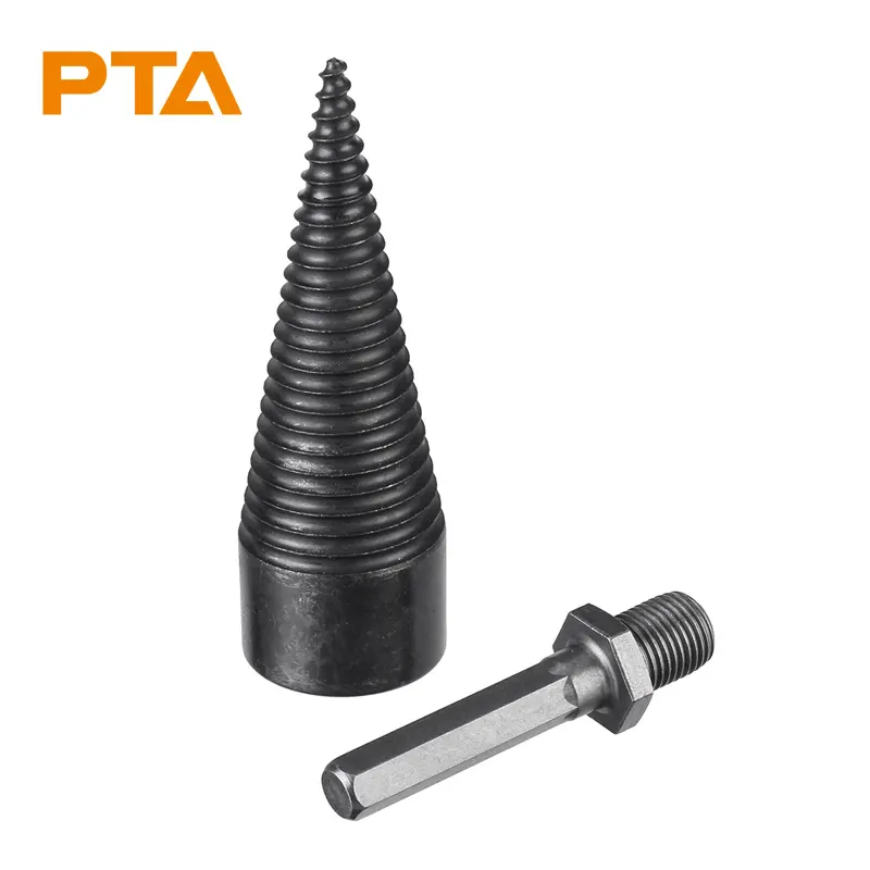 32mm/42mm Hexagon Wood Splitting Electric Hammer Drill Bit Splitter Cone Firewood Drill Bit